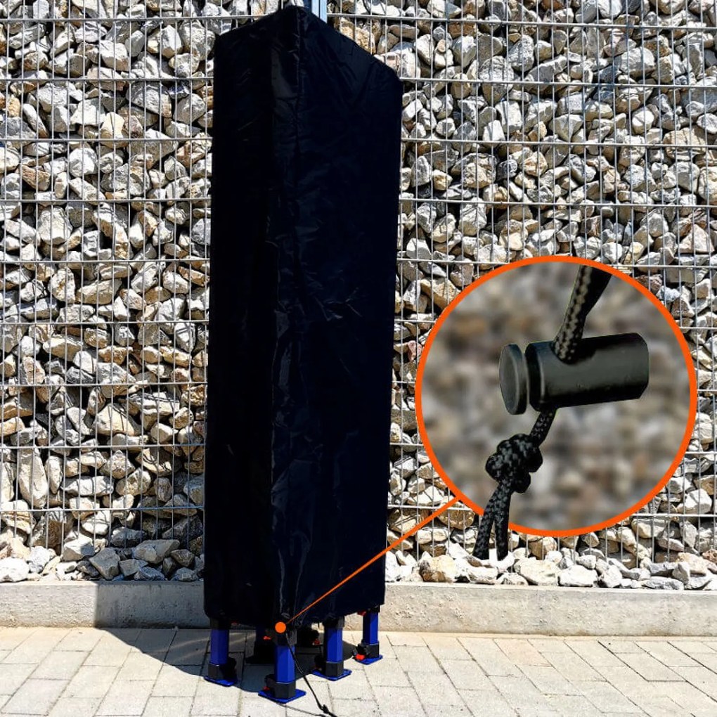 BRIMO Záhradný altánok 3×6 m – skladací s 3 stenami | BRIMO® - s 3 stenami - Červená 24