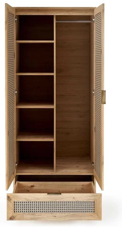 Šatníková skriňa Rustico, dub artisan