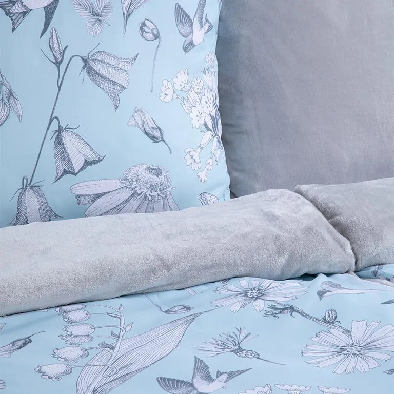 Posteľné obliečky Dual Feel RONDINI modré