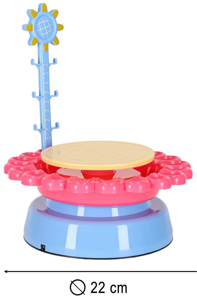 KIK Keramický kruh kreatívna sada s hlinou a farbami 600g