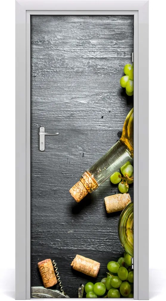 Fototapeta na dveře samolepící Hrozny a víno