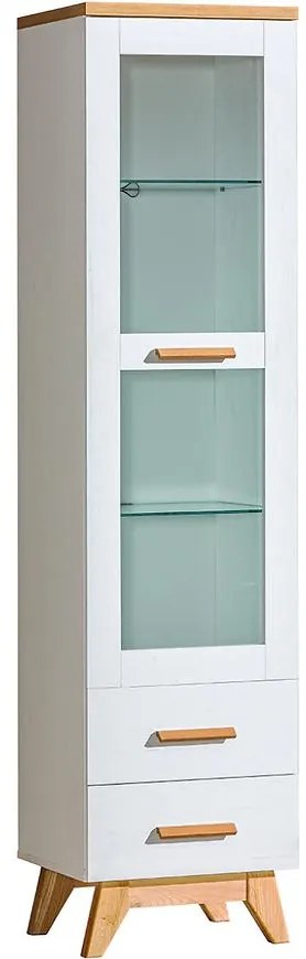 Vitrína 1W2S D Sven SV4 Nash/borovica Andersen