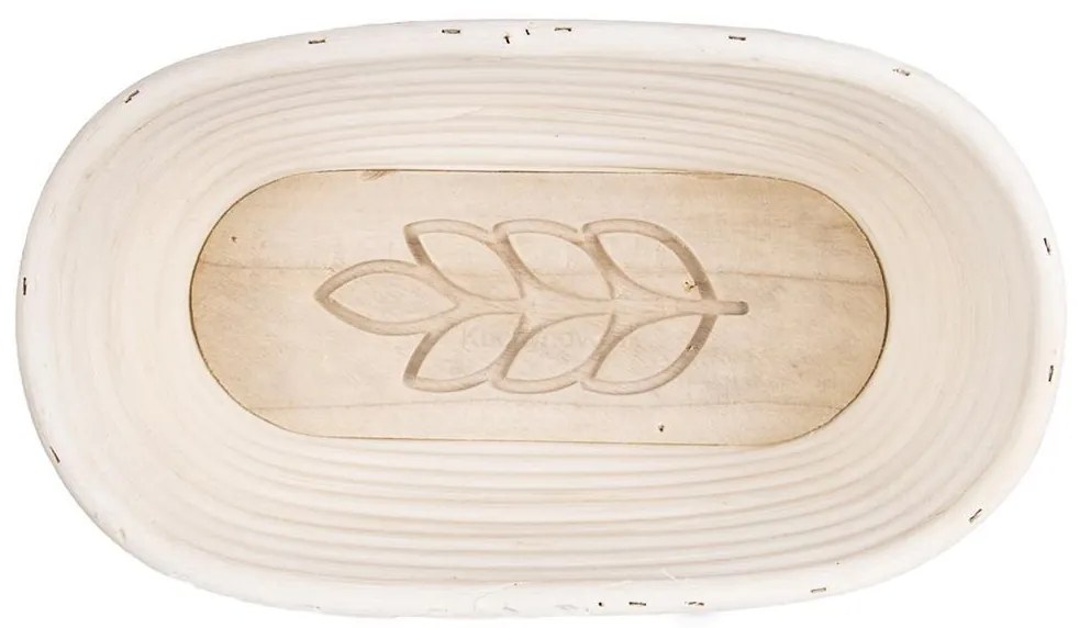 Ošatka na chlieb oválna, so vzorom 26x13x9 cm