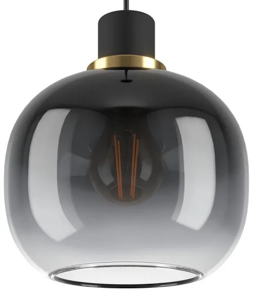 Eglo 99616 - Luster na lanku OILELLA 1xE27/40W/230V šedá