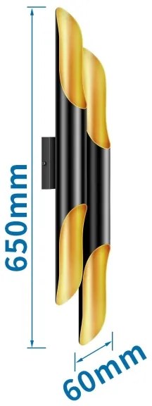 Aigostar - Nástenné svietidlo 4xE27/60W/230V