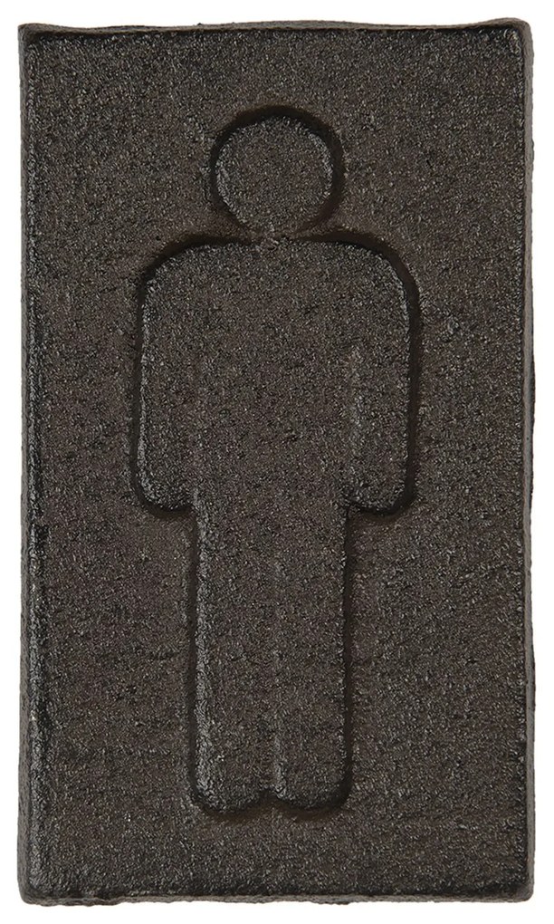 Kovová ceduľka pánske toalety - 6*1*11 cm