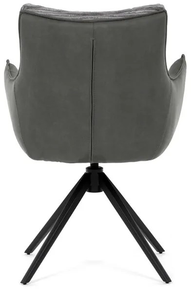 Autronic BONTEC Jedálenská stolička, šedá, menčestrová látka, DCH-D1345 GREY2 Farba: Šedá