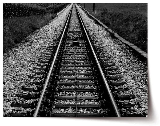 Sablio Plagát Koľajnice - 120x80 cm
