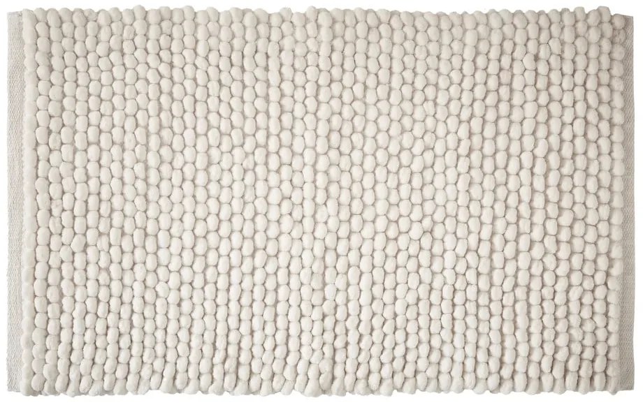 Biela kúpeľňová predložka 50x80 cm Aspen Bobble – Bianca