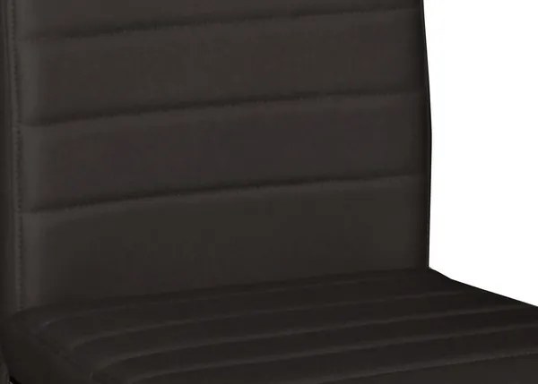 Jedálenská stolička Arden, čierna ekokoža