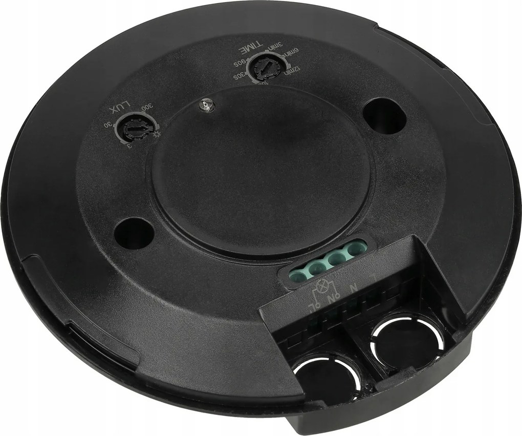 ECOLIGHT PIR pohybový senzor nastaviteľný IP20 - 110-240V - 360 ° - čierny