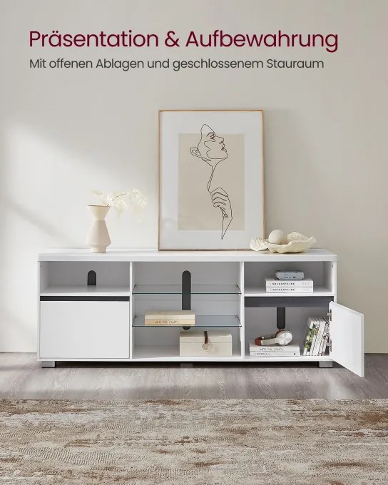 Stolík pod televízor s LED osvetlením LTV331T10