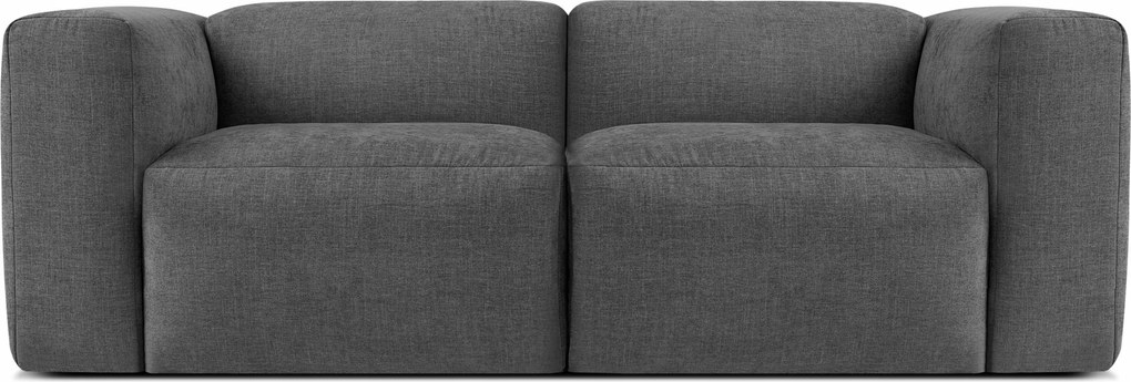 Dvojmiestna modulárna boho pohodlná pohovka Konsimo Buffo Popolavá