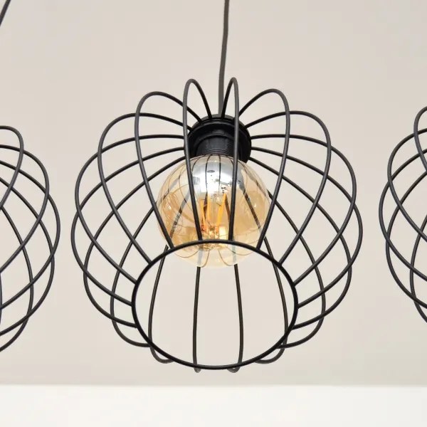 LED Luster na lanku MERCURE 3xE27/15W/230V