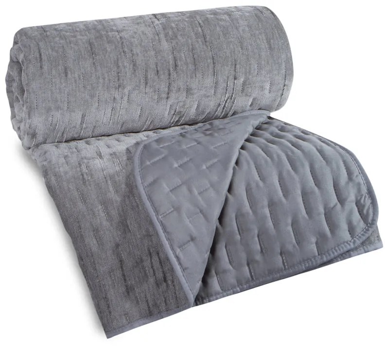 Dekorstudio Prehoz na posteľ CHELEN1 v striebornej farbe Rozmer prehozu (šírka x dĺžka): 170x210cm