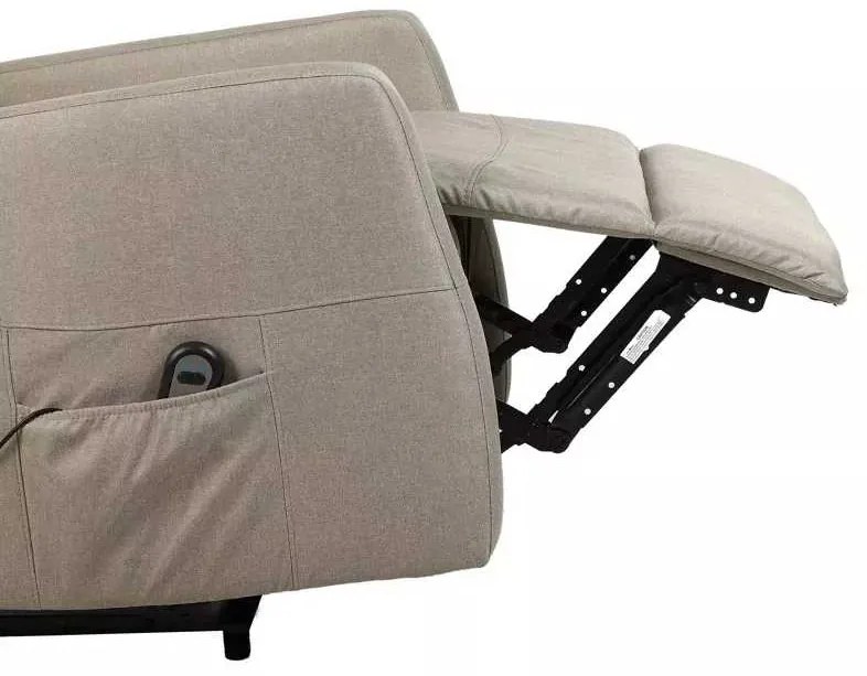 LuxuryForm DESIGN Elektricky polohovateľné televízne kreslo SEMIR - béžové