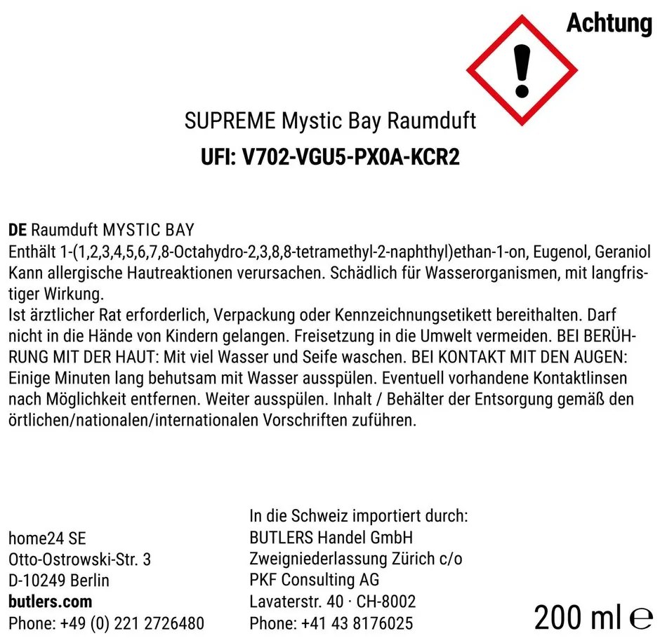 SUPREME Vôňa do bytu Mystic Bay 200 ml