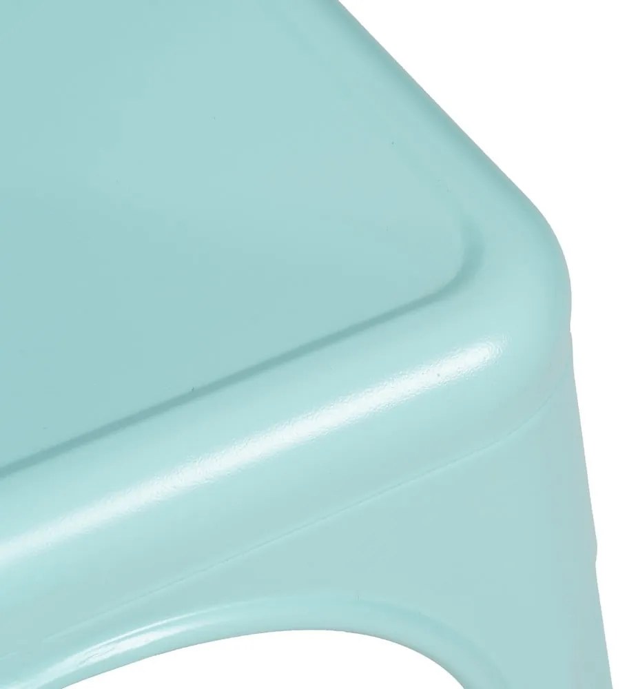 Tyrkysové kovové jedálenské stoličky v súprave 2 ks – Ixia