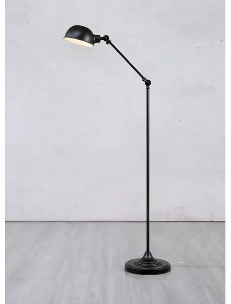 Markslöjd 108586 - Stojacia lampa PORTLAND 1xE27/40W/230V čierna