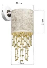 Nástenné svietidlo ALMERIA 1xE27/60W/230V