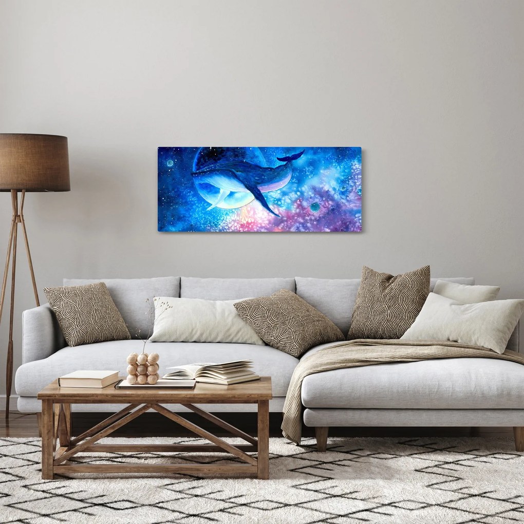 Obraz - Vesmírna veľryba (120x50 cm)