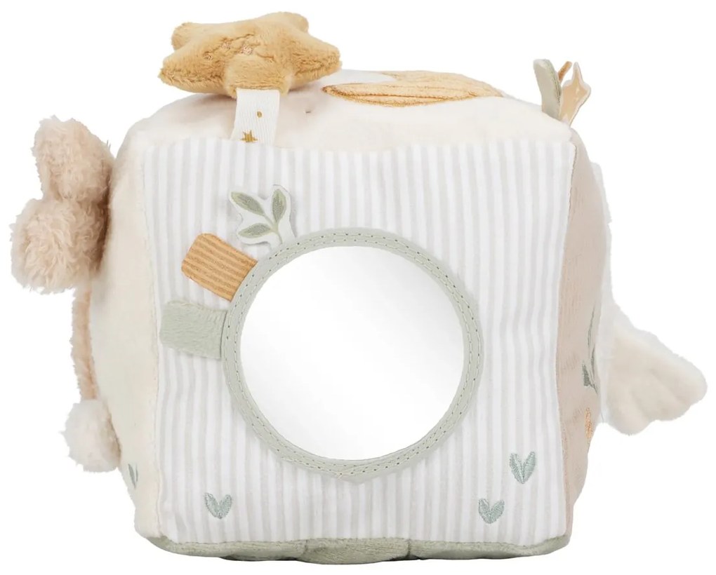 Kocka textilná s aktivitami Newborn Naturals