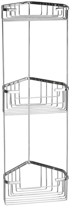 Gedy Gedy, SMART trojposchodová rohová police 200x590x150 mm, chróm, 2484