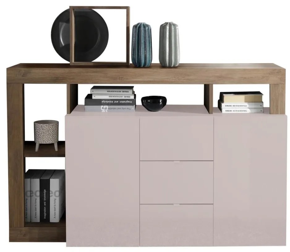 Komoda LENOR kašmír/dub