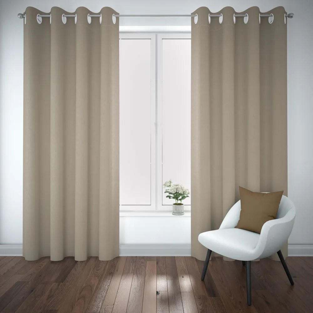Home Elements Zatemňovací záves, hnedošedý Množstvo: 1 ks