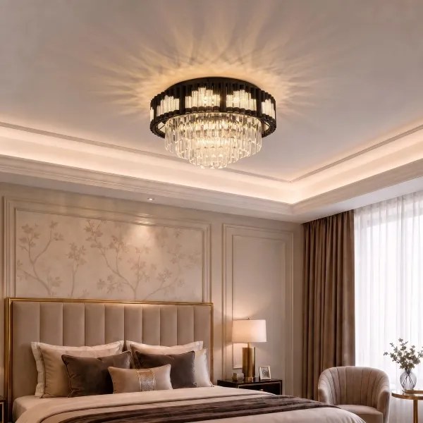 BRILAGI - LED stmievateľné stropné svietidlo CROWN LED/41W/230V priemer 48 cm čierne + DO