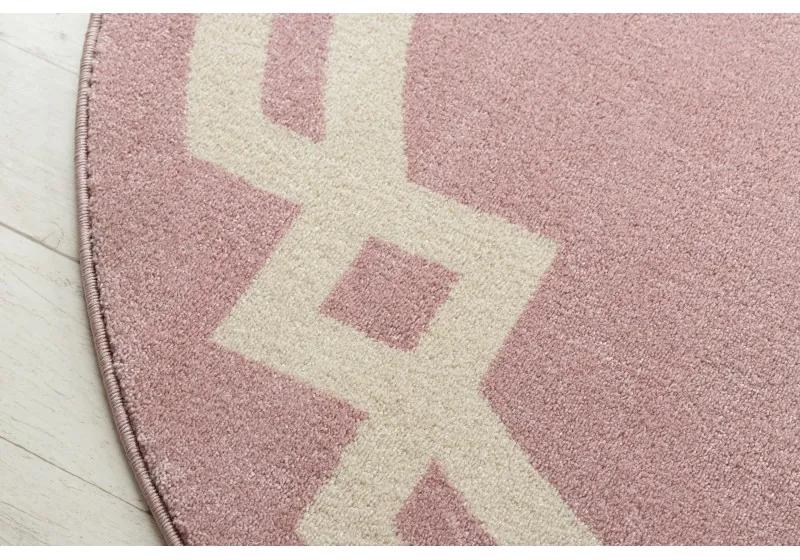 Okrúhly koberec HAMPTON Lux ružový