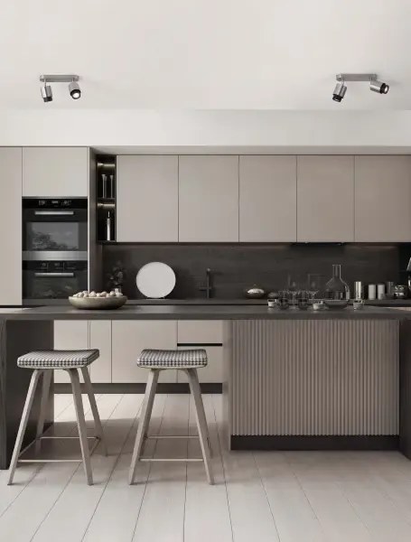 LED nikel designové stropné svietidlo Ison 2