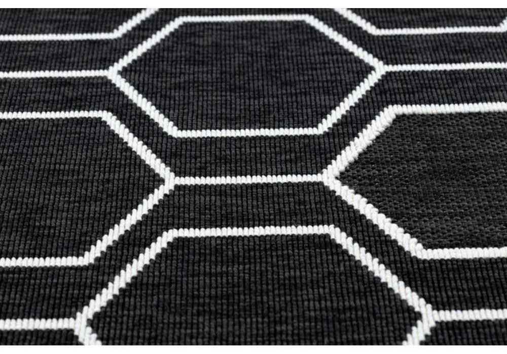 Kusový koberec Hexa čierny 140x200cm