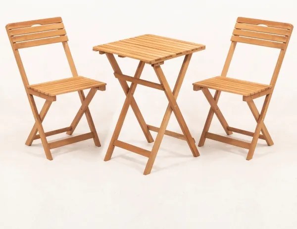 Balkónová sada s vankúšmi, buk