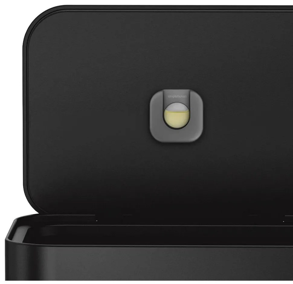 Pedálový oceľový odpadkový kôš 45 l – simplehuman