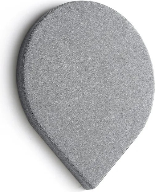 Akustický panel POLY, tvar kvapky, 965x800x56 mm, nástenný, svetlošedá