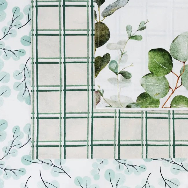 Sada kuchynských utierok CLOVER naturálna / zelená