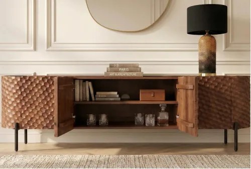 TV-skrinka 47585 Adlon 200cm Drevo Mango Hnedé  - Komfort-nábytok