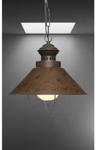 Rusty industry luster patina Ø34*120 s retiazkou