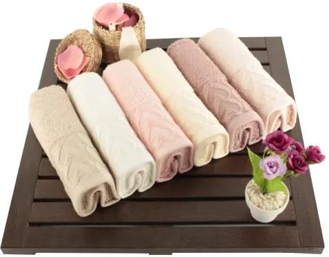 Sada 6 bavlnených uterákov Kalp, 30 × 50 cm