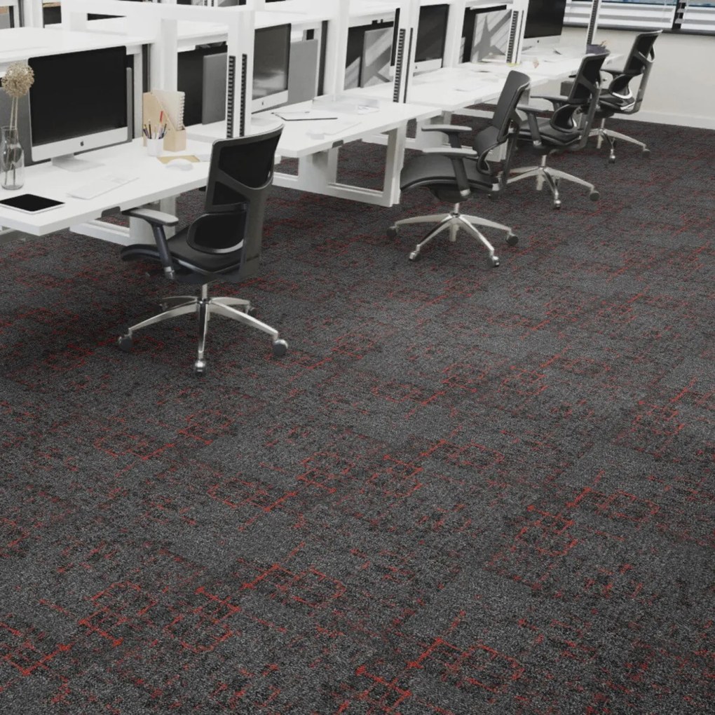 Associated Weavers, Kobercový štvorec Macro Tile 96 50 x 50 cm, chodba / predsieň