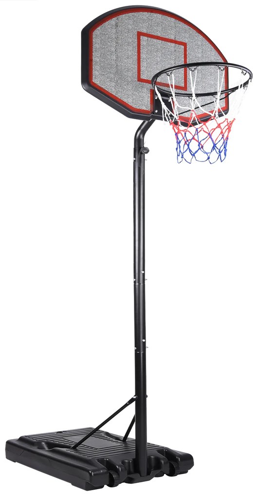 Basketbalový kôš s kolieskami - 257-305 cm