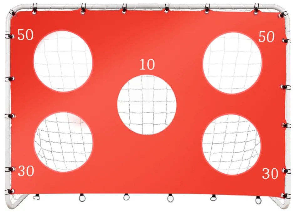 KIK Detská futbalová bránka 2v1 s podložkou na presnosť, 213 x 152 x 76 cm