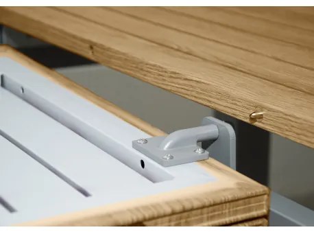 Doppler EXPERT WOOD - záhradný rozkladací hliníkový stôl 150/210 x 90 x 75 cm