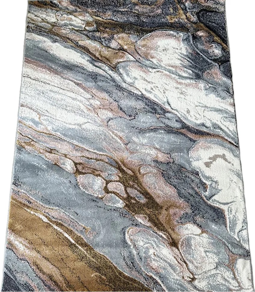 Koberec Microsofty 8302 MULTI – viacfarebný shaggy obdĺžnik Rozmer: 80x150 cm
