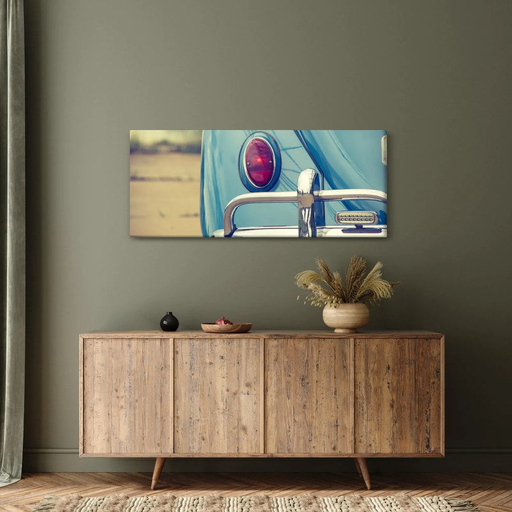 Obraz tyrkysového veterána (120x50 cm)