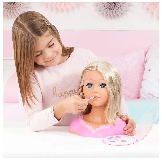 Bayer Design Hlava bábiky Charlene Super Model na česanie a líčenie (blond)  (100396275)