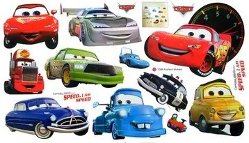 Veselá Stena Samolepka na stenu na stenu Cars Autá