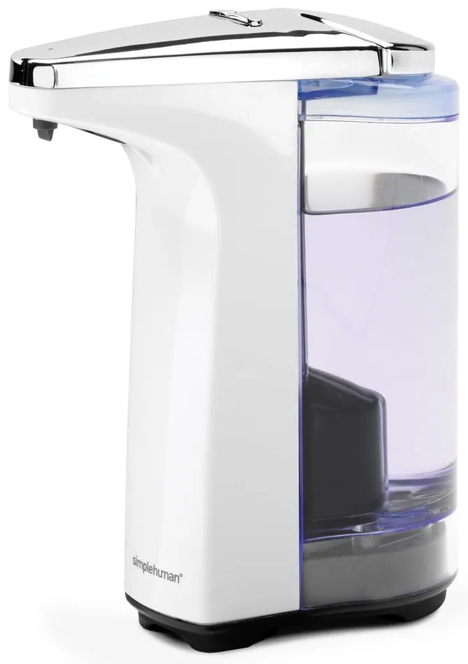 Biely automatický plastový dávkovač mydla 237 ml - simplehuman
