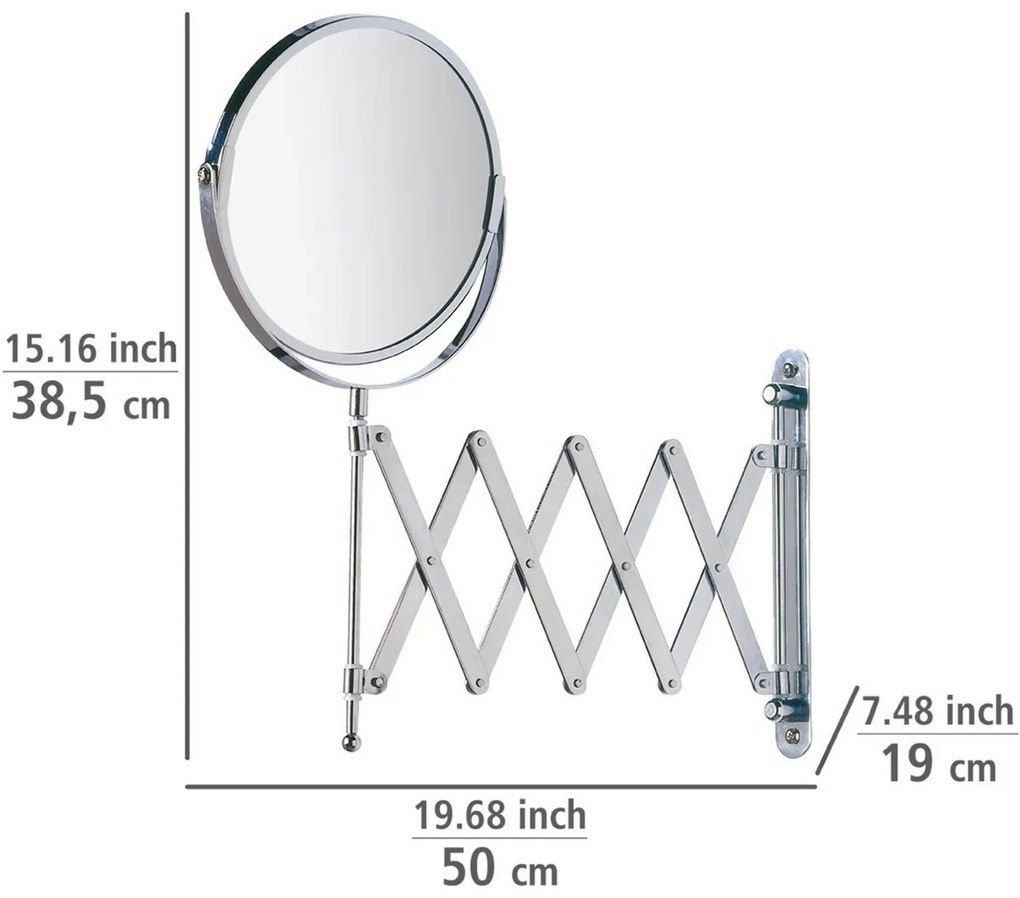 Wenko Zväčšovacie nástenné zrkadlo, 17 cm